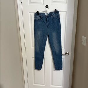 Fashion Nova Blue Skinny Jeans